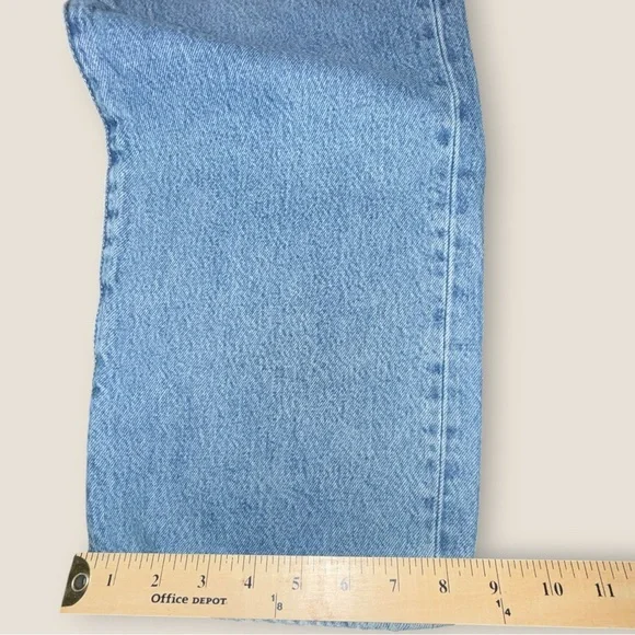 Levi’s 501 Jeans 38x34 Y2K Distressed Light Wash Straight Leg Denim Mens - Picture 4 of 10